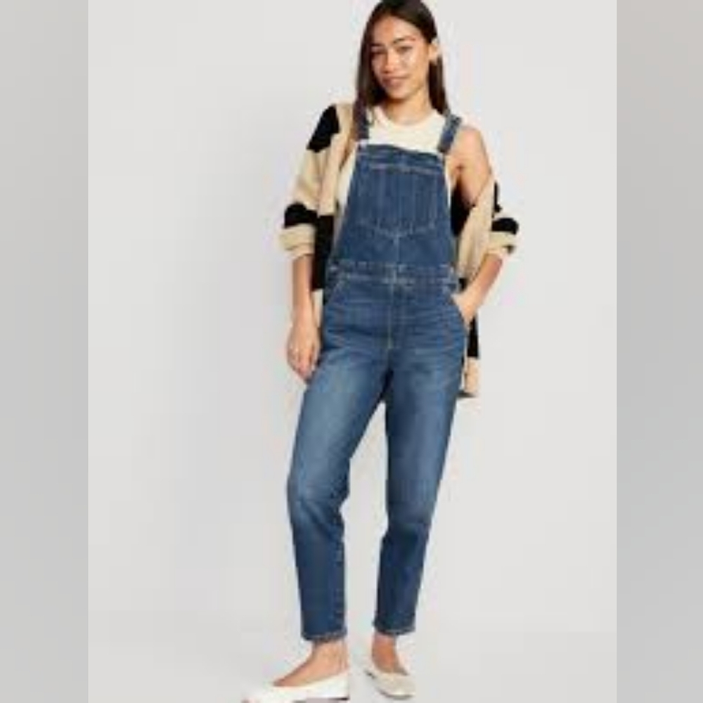 Old Navy #732332 OG Straight Workwear Jean Overalls for Women NWT